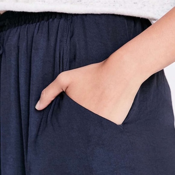 Urban Outfitters Silence + Noise Royal Blue Drawstring Midi Skirt Size Small - Picture 2 of 11